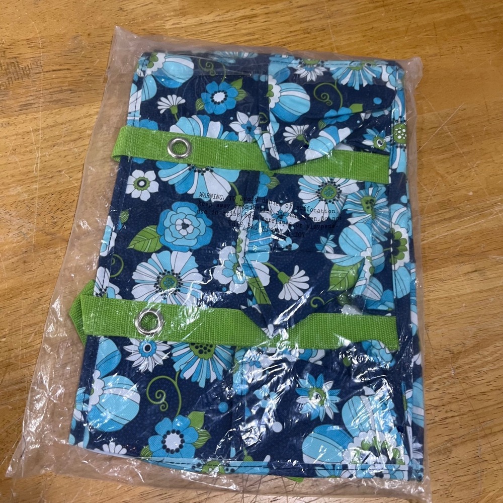 Thirty-One Organizing Utility Tote Floral Celebration Blue Green Bag 275D-3 NEW - Picture 4 of 4